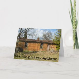 Carte de changement d'adresse humoristique