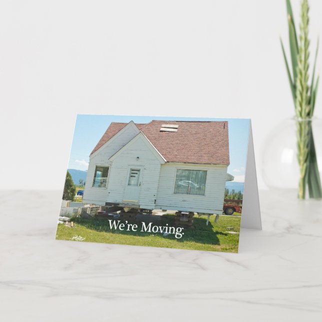 Carte de changement d'adresse : Nous sommes en tra (Devant)