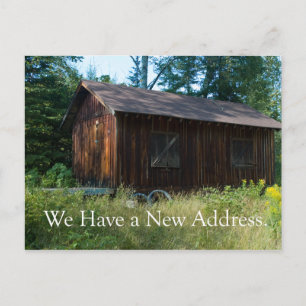 Carte de changement d'adresse - Woodland Shack