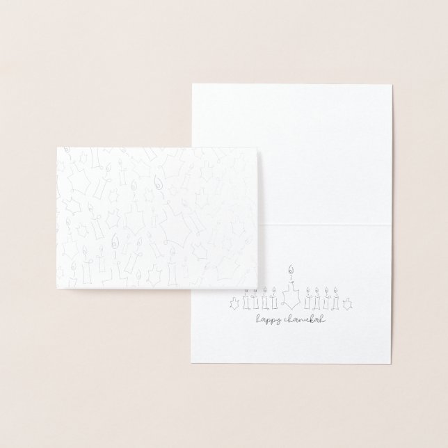 Carte de Chanukah en aluminium (Affichage)
