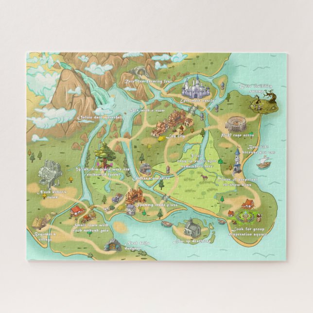 Carte de chaque puzzle MMORPG (Horizontal)