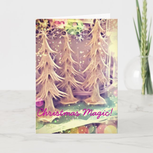 Carte de charité de Noël magique autisme (Devant)