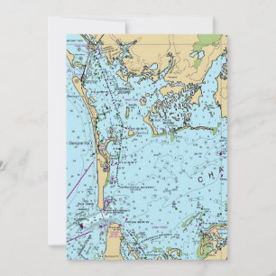 Carte de Charlotte Harbor Floride ancienne