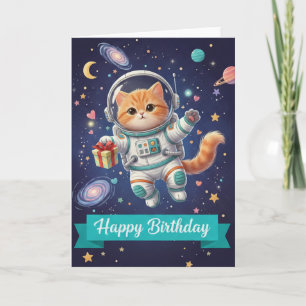 carte de chat pour femme pour anniversaire