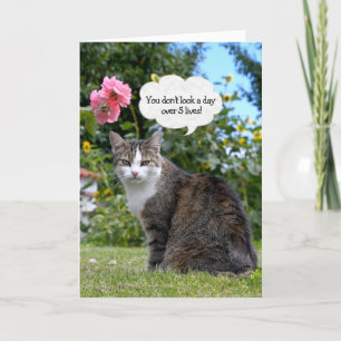 Carte de chat Tabby Anniversaire