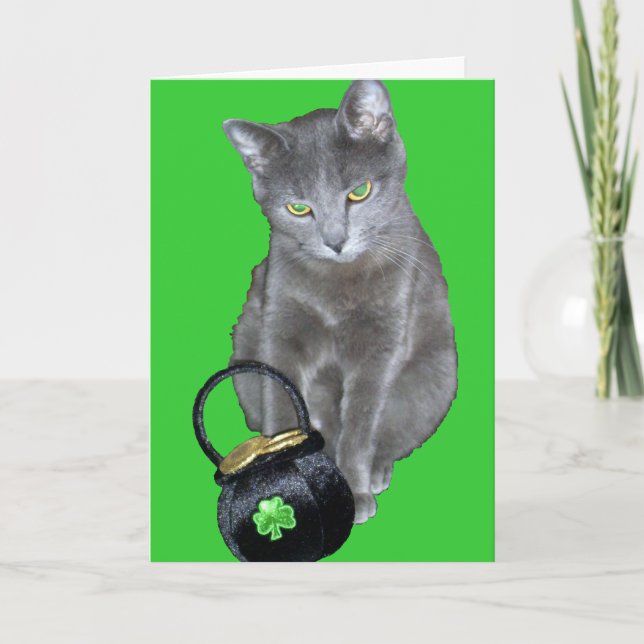 Carte de chaton du jour de St Patrick (Devant)