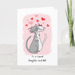 Carte de chats mignonnes pour fille gay et femme V