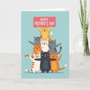 Carte de chats pour la fête des mères pas vraiment