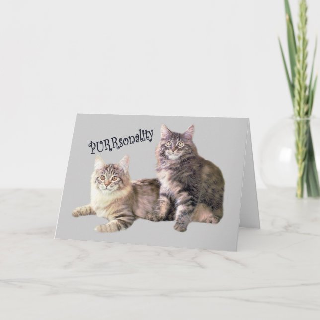 Carte de chats PURRsonalité (Devant)