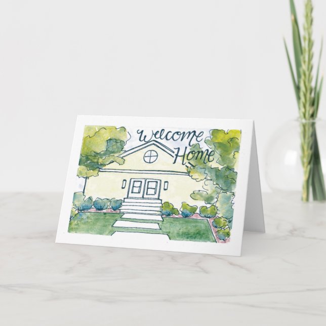 Carte de chauffage domestique aquarelle (Devant)