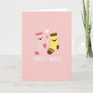 Carte de chaussettes correspondance parfaite