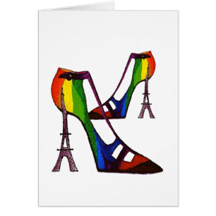 Carte de chaussures Imaginaire humoristique