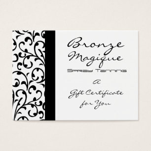 Carte de chèque cadeau Damask Business