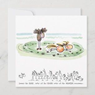 Carte de chevaux – Carte de vœux pour les amateurs