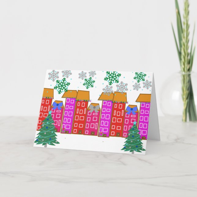 Carte de chez nous à la vôtre. Noël mignon (Devant)