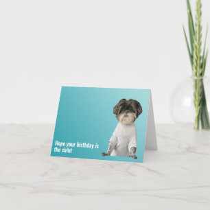 Carte de chien d'anniversaire