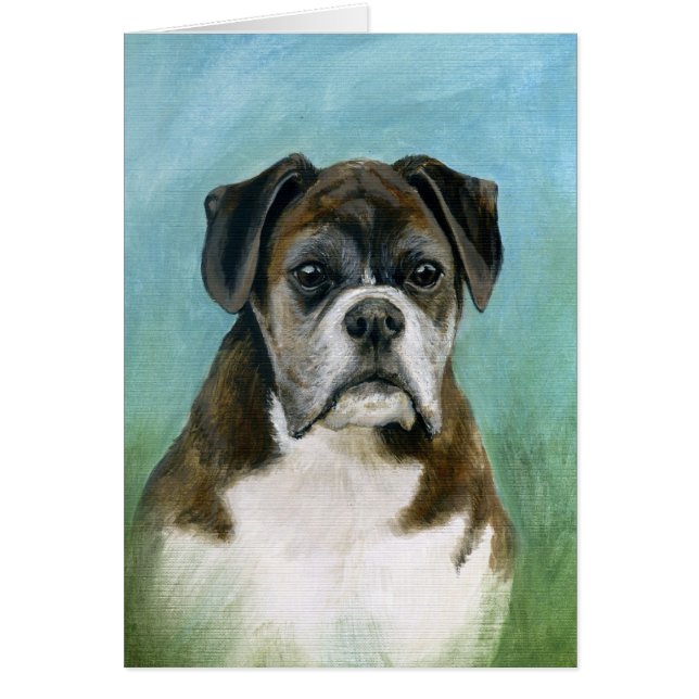 Carte de chien de boxeur (Devant)