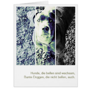 Carte de chien monstre