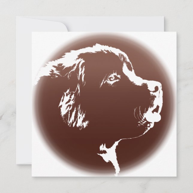 Carte de chien personnalisée Invitations de Terre- (Devant)