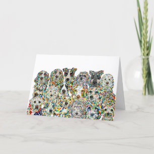 Carte de Chiens Artistiques Vide