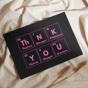 Carte de chimie Merci