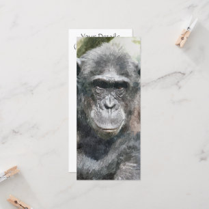 CARTE DE CHIMPANZEE CUITE