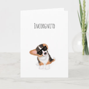 Carte de chiot d'Incorgnito corgi