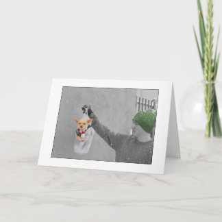 CARTE DE CHIWAWA DE NOËL