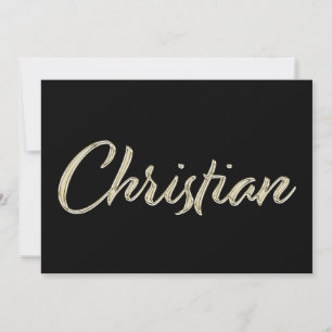 Carte de Christian White Gold
