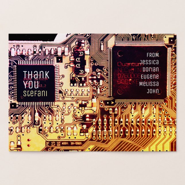 Carte de circuit imprimé en or rose art électroniq (Intérieur)