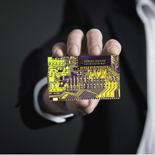 Carte de circuit imprimé moderne vert Code QR pers