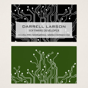 Carte de circuit noir vert Technologie