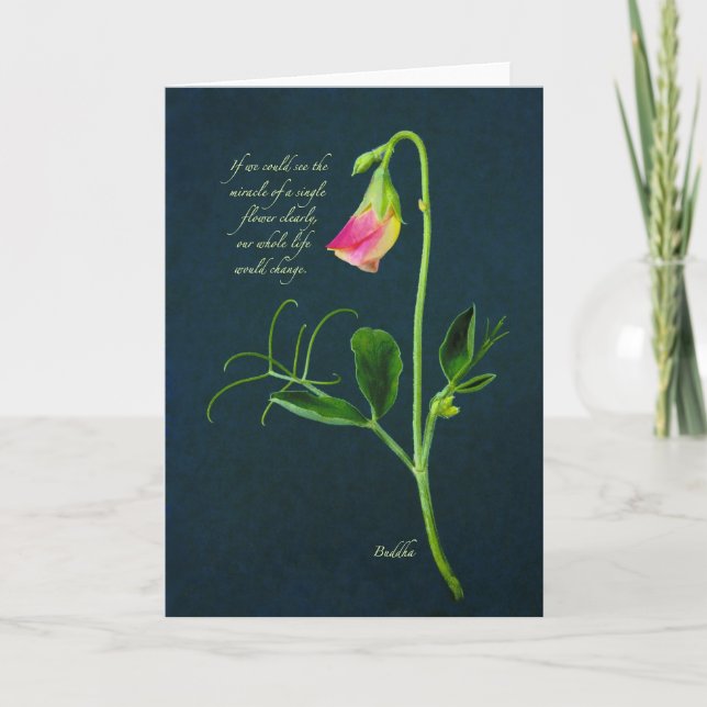 Carte de citation de miracle de Bouddha (Devant)