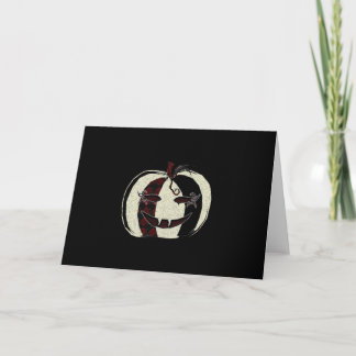 Carte de citrouille de masquerade gothique