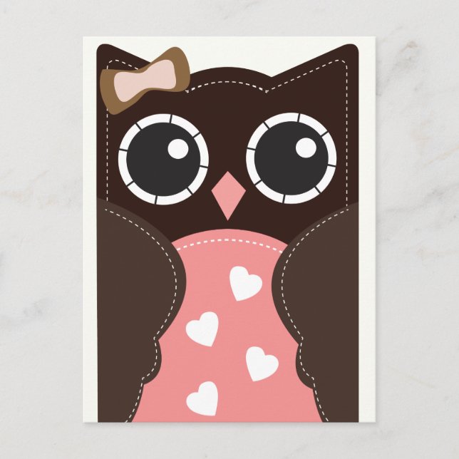 Carte de classe Neopolitan Valentine Owl pour enfa (Devant)