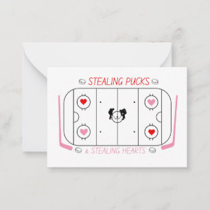 Carte de classe Valentine de hockey pour enfant