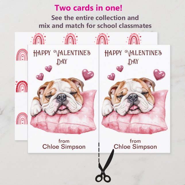Carte de classe Valentine pour chien de garde (Créateur téléchargé)