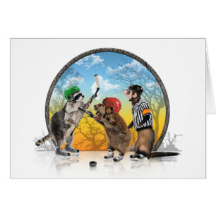 Carte de classique de créature d'hockey