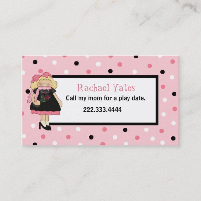 Carte de clôture de date du jeu de la fille faite (Devant)