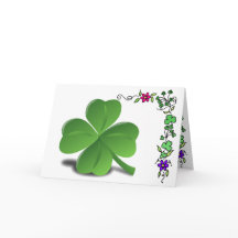 Carte de clover de Saint-Patrick
