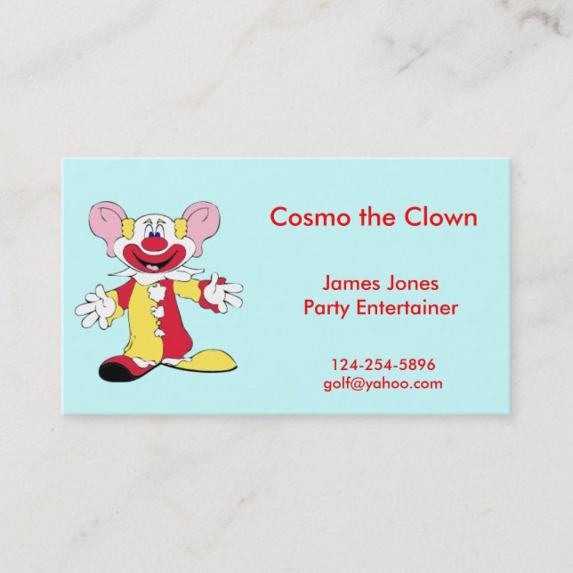 Carte de clown (Devant)