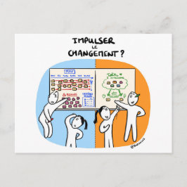 Carte de coach "Comment impulser le change" Postkarte