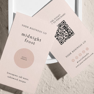 Carte de code QR Blush Tester Tester Sentant, écha