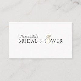 Carte de code QR Fête des mariées élégante