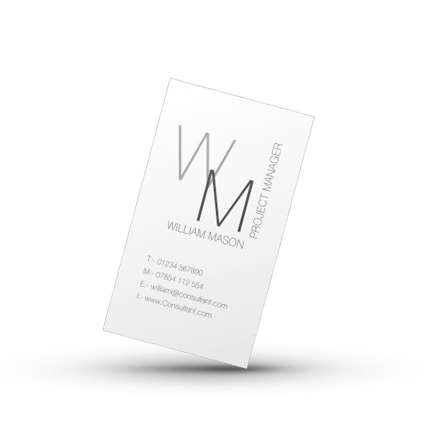 Carte de code QR professionnelle blanche simple et (Créateur téléchargé)