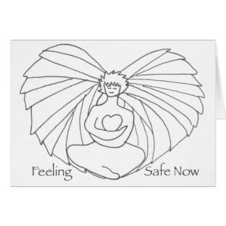 Carte de coeur d'ange