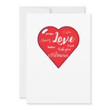 Carte de coeur de Saint Valentin