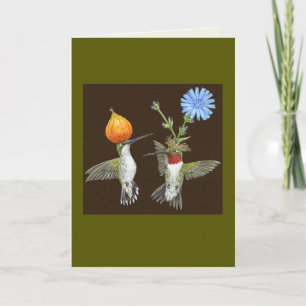 Carte de colibri Doug et Cheryl