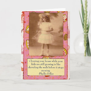 Carte de collage de citation de Phyllis Diller