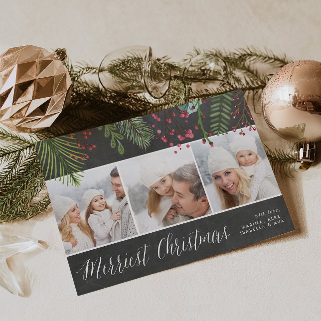 Carte de collage de photo de tableau du feuillage (Créateur téléchargé)